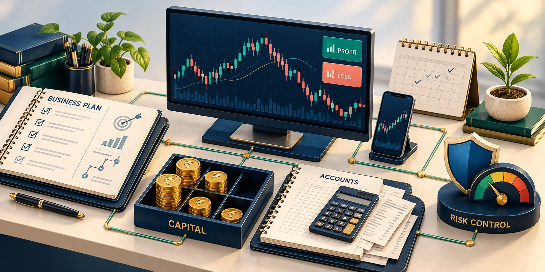 Trading as a business